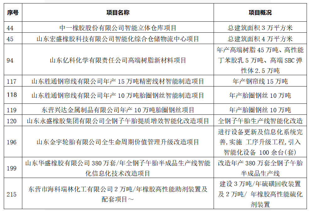 5個(gè)輪胎項(xiàng)目，入選重點(diǎn)名單！
