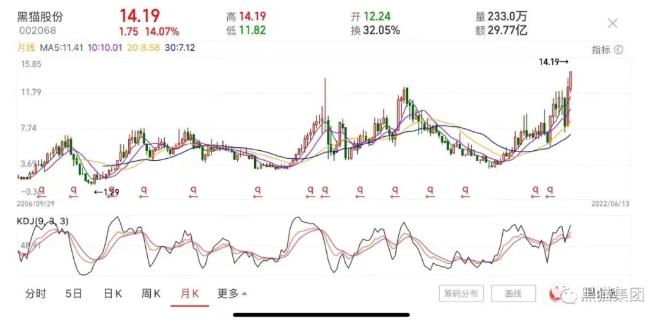 市值破百億！黑貓股份股價創(chuàng)下歷史新高