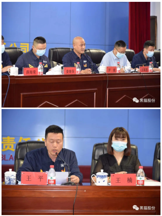 王平代表黑貓股份工會(huì)對(duì)大會(huì)的召開和新當(dāng)選的委員表示祝賀