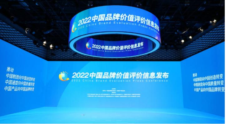 9月5日，“2022中國品牌價值評價信息”，在北京發(fā)布。今年，共有645個品牌，進行了品牌價值評價信息發(fā)布。其總品牌價值為89737億元，比去年高5991億元。
