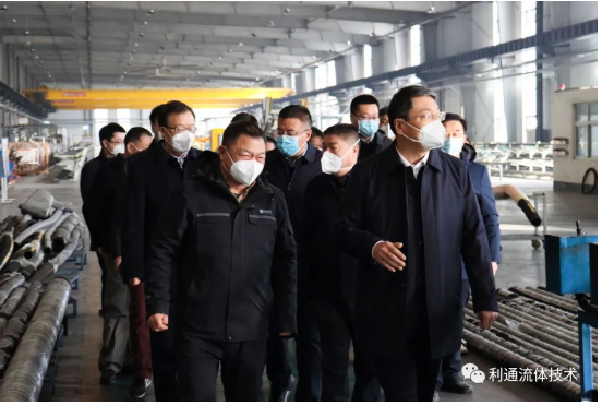 市委書記劉尚進、市長秦保強蒞臨利通科技參觀調研復工復產情況