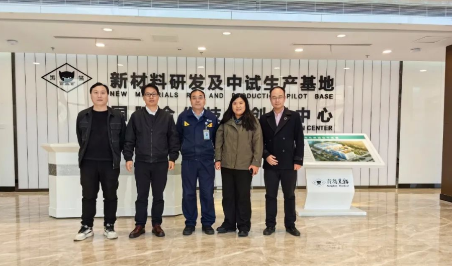近日，玲瓏輪胎橡膠研究總院副院長郭建平、配方設計部主任李彥果及材料開發(fā)部的相關專家一行到青島黑貓開展技術交流。青島黑貓黨支部書記、總經(jīng)理王宏及相關研發(fā)團隊人員陪同。