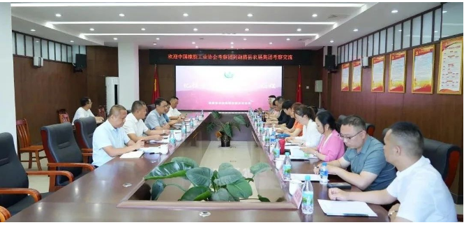 中國(guó)橡膠工業(yè)協(xié)會(huì)橡膠材料專委會(huì)顧問(wèn)侯鳳霞、秘書(shū)長(zhǎng)王小芳以及云南省天然橡膠協(xié)會(huì)秘書(shū)長(zhǎng)洪瀅冬一行，前往云南勐臘考察調(diào)研天然橡膠種植生產(chǎn)情況。